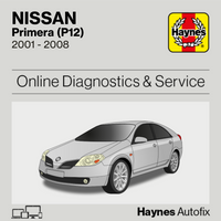 Nissan Primera (P12) 2001 to 2008 Haynes Online Diagnostics & Service Guide