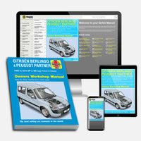 Citroen Berlingo & Peugeot Partner Petrol & Diesel (1996-2010) Haynes Repair Manual Bundle