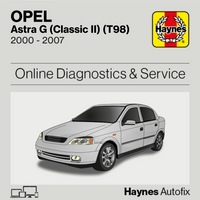 Opel Astra G (Classic II) (T98) 2000 to 2007 Haynes Online Diagnostics & Service Guide