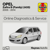 Opel Zafira B (Family) (A05) 2005 to 2014 Haynes Online Diagnostics & Service Guide