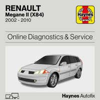 Renault Megane II (X84) 2002 to 2010 Haynes Online Diagnostics & Service Guide