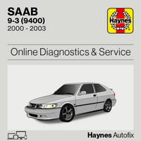 Saab 9-3 (9400) 2000 to 2003 Haynes Online Diagnostics & Service Guide