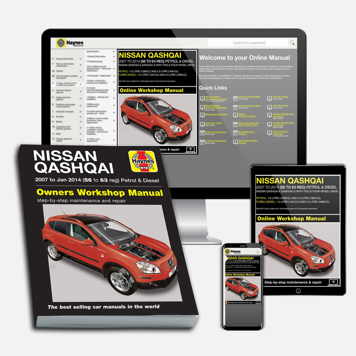 Offizielles Werkstatthandbuch Für Nissan Qashqai 2006-2013 – Reparaturanleitung & Kabelpläne