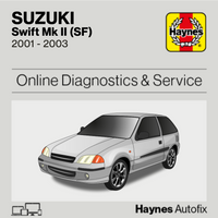 Suzuki Swift Mk II (SF) 2001 to 2003 Haynes Online Diagnostics & Service Guide