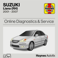 Suzuki Liana (RH) 2001 to 2007 Haynes Online Diagnostics & Service Guide