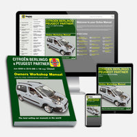 Citroen Berlingo & Peugeot Partner Diesel (June 2008-2016) 08 to 16 Haynes Repair Manual Bundle