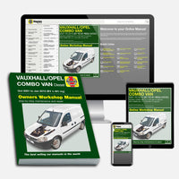 Vauxhall/Opel Combo Diesel Van (Oct 2001-Jan 2012) 51 to 61 Haynes Repair Manual Bundle