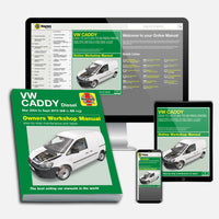 Volkswagen Caddy Diesel (Mar 2004-Sept 2015) 04 to 65 Haynes Repair Manual Bundle