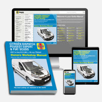 Citroen Dispatch, Peugeot Expert & Fiat Scudo Diesel 56 to 16 (2007-Aug 2016) Haynes Repair Manual Bundle