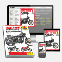 Royal Enfield 500 Bullet/Classic & 535 Continental GT (2009-2018) Haynes Repair Manual Bundle