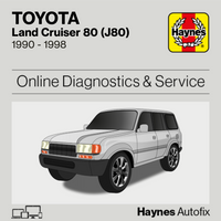 Toyota Land Cruiser 80 (J80) 1990 to 1998 Haynes Online Diagnostics & Service Guide