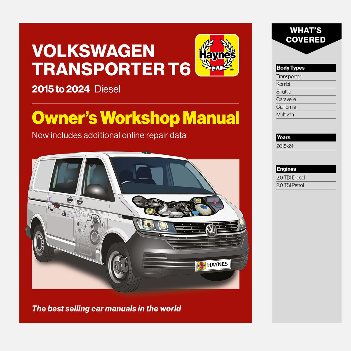 Volkswagen Transporter T6 (2015–2024) Haynes Repair Manual 
