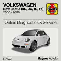 Volkswagen New Beetle (9C, 9G, 1C, 1Y) 2005 to 2009 Haynes Online Diagnostics & Service Guide