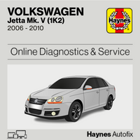 Volkswagen Jetta Mk5 (1K2) 2006 to 2010 Haynes Online Diagnostics & Service Guide