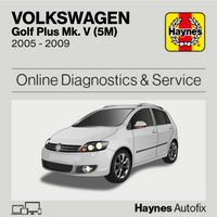 Volkswagen Golf Plus Mk5 (5M) 2005 to 2009 Haynes Online Diagnostics & Service Guide