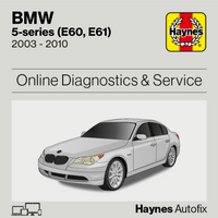BMW 5-Series (E60, E61) 2003 to 2010 Haynes Online Diagnostics & Service Guide
