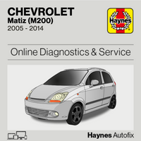 Chevrolet Matiz (M200) 2005 to 2014 Haynes Online Diagnostics & Service Guide