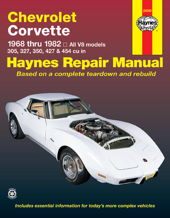 Chevrolet Corvette (1968-1982) Haynes Repair Manual (USA) – Haynes
