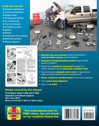 Ford Super Duty F-250 & F-350 Pick-ups (2011-2016) Haynes Repair Manual