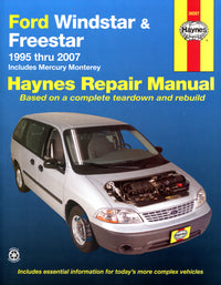 Ford Windstar (1995-2003) & Freestar & Mercury Monterey (2004-2007) Haynes Repair Manual (USA)