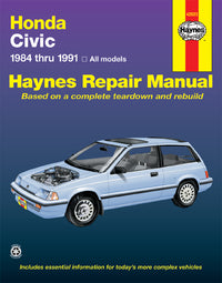 Honda Civic, Civic Si, & Civic Wagon (1984-1991) Haynes Repair Manual (USA)