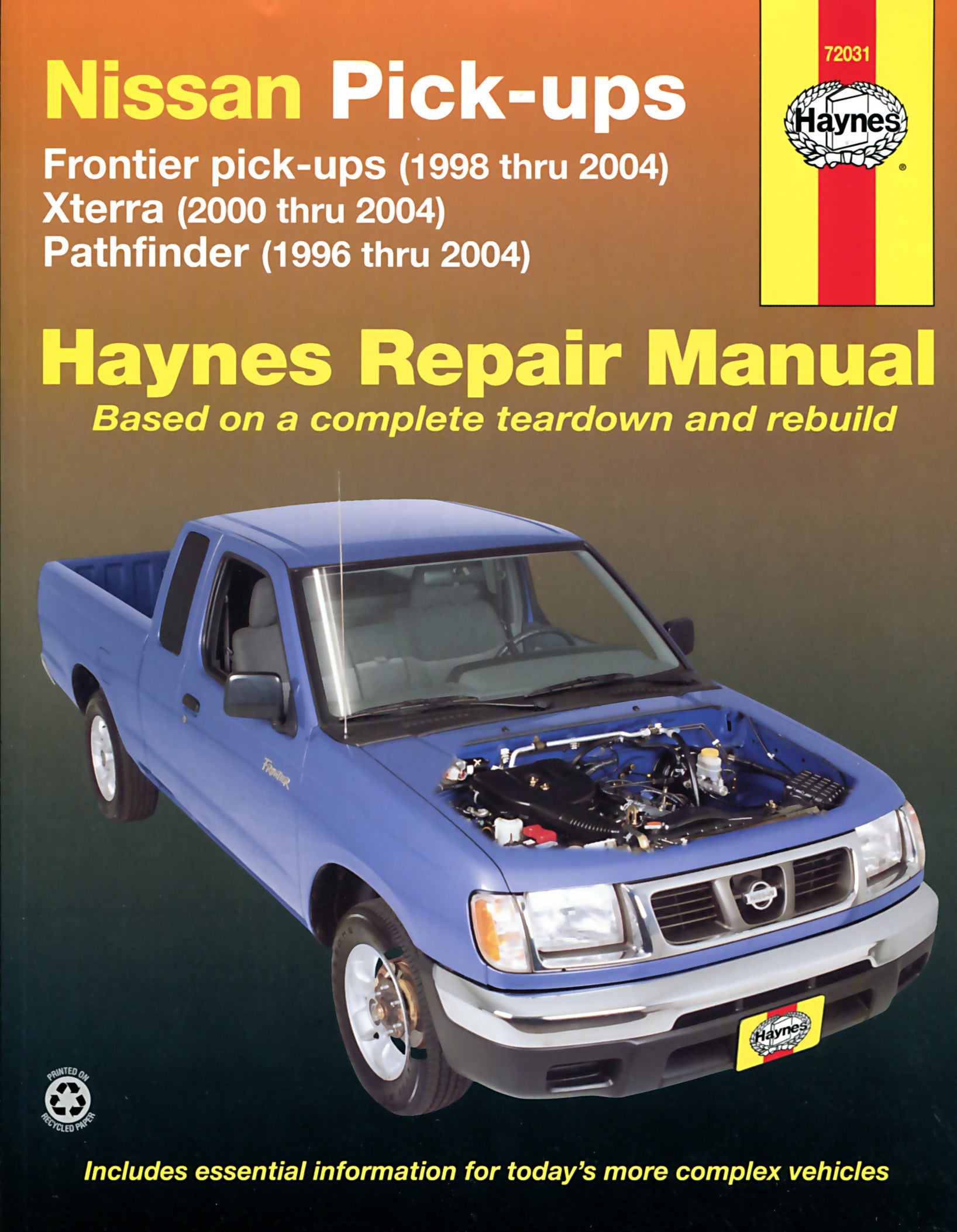 Nissan Frontier, Xterra & Pathfinder (9604) covering Frontier Pick