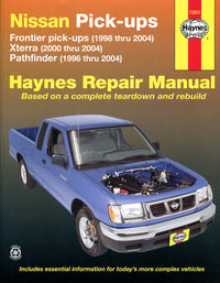 Nissan Frontier, Xterra & Pathfinder (9604) covering Frontier Pick-up (1998-2004), Xterra (2000-2004) & Pathfinder (1996-2004) Haynes Repair Manual (USA)