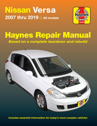 Nissan Versa for Versa (2007-2019) Haynes Repair Manual (USA)