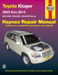 Toyota Kluger Petrol (2003-2014) Haynes Repair Manual (AUS)