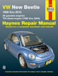 Volkswagen New Beetle 1.8 & 2.0L petrol (1998-2010) & 1.9L TDI diesel (1998-2004) Haynes Repair Manual (USA)
