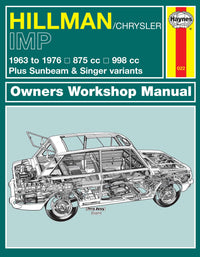 Hillman Imp Petrol (1963-1976) up to R Haynes Repair Manual (Classic Reprint) Printed Book Front Cover