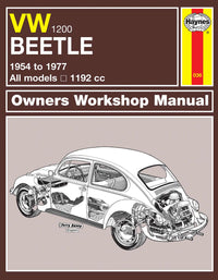 Volkswagen Beetle 1200 (1954-1977) Haynes Repair Manual Printed Book Front Cover