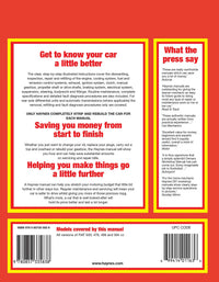 Fiat 500 (1957-1973) Haynes Repair Manual Printed Book Back Cover