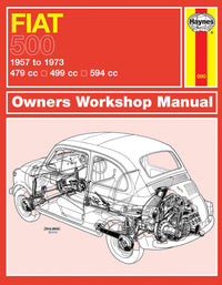 Fiat 500 (1957-1973) Haynes Repair Manual Printed Book Front Cover