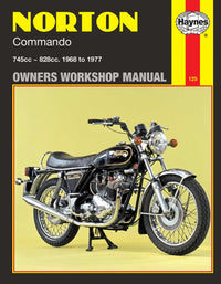 Norton Commando (1968-1977) Haynes Repair Manual Printed Book Front Cover