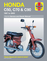 Honda C50, C70 & C90 (1967-2003) Haynes Repair Manual Printed Book Front Cover
