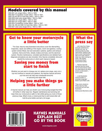 BSA Pre-unit Singles (1954-1961) Haynes Repair Manual Printed Book Back Cover