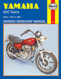 Yamaha 650 Twins (1970-1983) Haynes Repair Manual Printed Book Front Cover