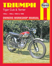 Triumph Tiger Cub & Terrier (1952-1969) Haynes Repair Manual Printed Book Front Cover