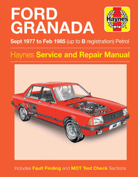 Ford Granada Petrol (Sept 1977-Feb 1985) Haynes Repair Manual Printed Book Front Cover