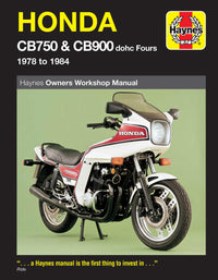 Honda CB750 & CB900 dohc Fours (1978-1984) Haynes Repair Manual Printed Book Front Cover