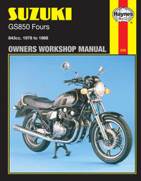 Suzuki GS850 Fours (1978-1988) Haynes Repair Manual Printed Book Front Cover