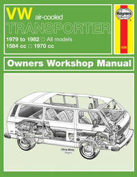 Volkswagen Transporter (air-cooled) Petrol (1979-1982) Haynes Repair Manual Printed Book Front Cover