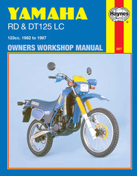 Yamaha RD & DT125LC (1982-1987) Haynes Repair Manual Printed Book Front Cover