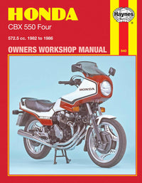Honda CBX550 Four (1982-1986) Haynes Repair Manual Printed Book Front Cover