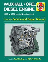 Vauxhall/Opel 1.5, 1.6 & 1.7 litre Diesel Engine (1982-1996) Haynes Repair Manual Printed Book Front Cover