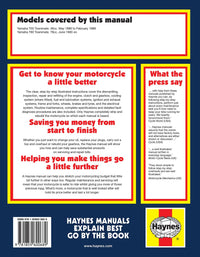 Yamaha T50 & 80 Townmate (1983-1995) Haynes Repair Manual Printed Book Back Cover