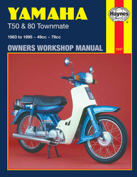 Yamaha T50 & 80 Townmate (1983-1995) Haynes Repair Manual Printed Book Front Cover