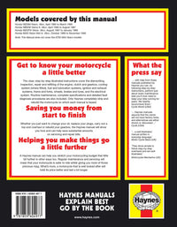 Honda NE/NB50 Vision & SA50 Vision Met-in (1985-1995) Haynes Repair Manual Printed Book Back Cover
