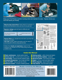 Ford Fiesta Petrol (Feb 1989-Oct 1995) Haynes Repair Manual Printed Book Back Cover
